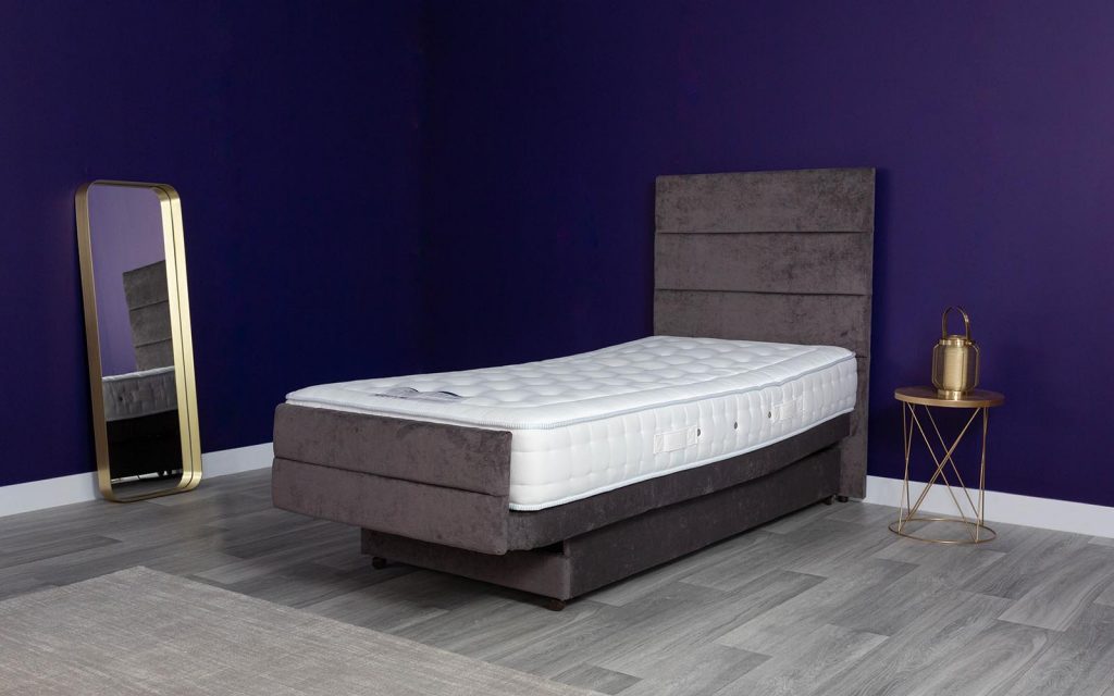 The AirFlow mattress on an adjustable bed.