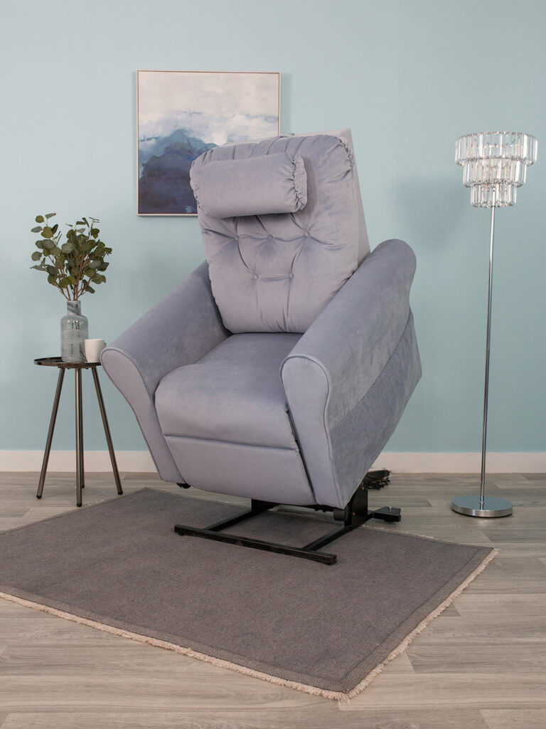 Conwy riser recliner chair, titled forwards to help you to your feet.